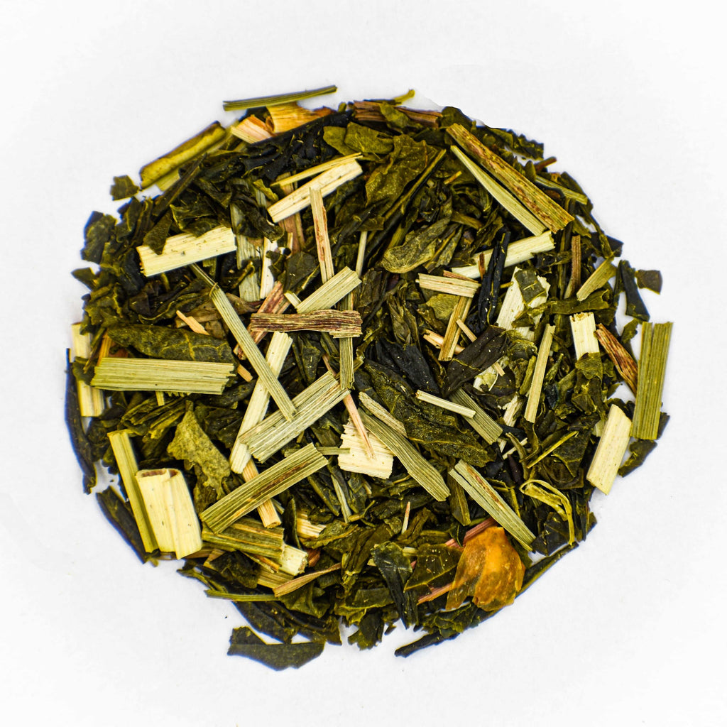Lekkere losse groene thee met Groene thee China Sencha Citroengras Citroenschil